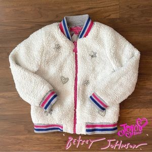 Betsey Johnson x Jojo Siwa Girls Teddy Rhinestone Jacket